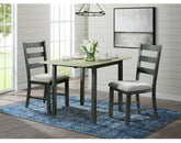 Martin 3 pc Drop Leaf Dining Set (Black Base) – SKU DMT3003DLDS | Elements