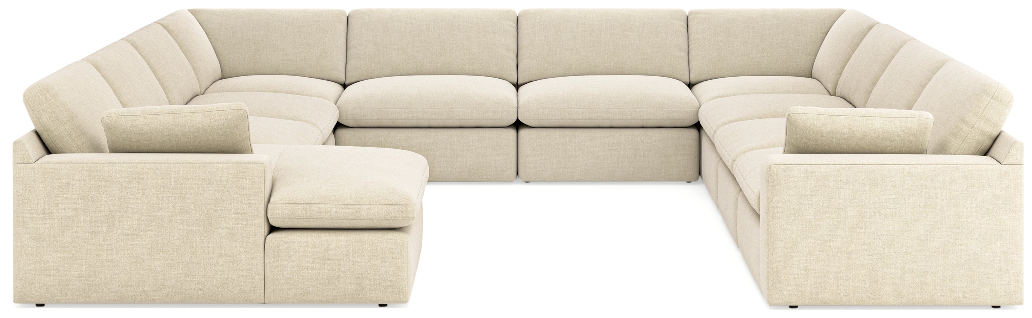 Hoover Furniture Outlet - Ashley Furniture - Elyza 10-Piece Sectional - RAF 10-Piece Sectional - 10006S8