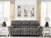 Hoover Furniture Outlet - Ashley Furniture - Bakerstein Power Reclining Sofa - PWR REC Sofa with ADJ Headrest - PC1250315