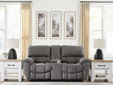 Hoover Furniture Outlet - Ashley Furniture - Bakerstein Power Reclining Loveseat with Console - PWR REC Loveseat/CON/ADJ HDRST - PC1250318