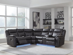 Hoover Furniture Outlet - Ashley Furniture - Sultan Meadow 2-Piece Reclining Sectional - 2-Piece Reclining Sectional - PC13001S1
