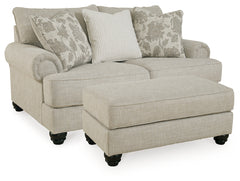 Hoover Furniture Outlet - Ashley Furniture - Asanti Loveseat and Ottoman - Loveseat and Ottoman - 13201U5