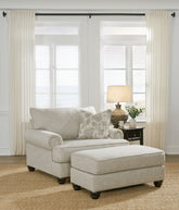 Hoover Furniture Outlet - Ashley Furniture - Asanti Oversized Chair and Ottoman - Oversized Chair and Ottoman - 13201U3