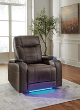 Hoover Furniture Outlet - Ashley Furniture - Schooner Rocks Power Recliner - PWR Recliner/ADJ Headrest - 1610413