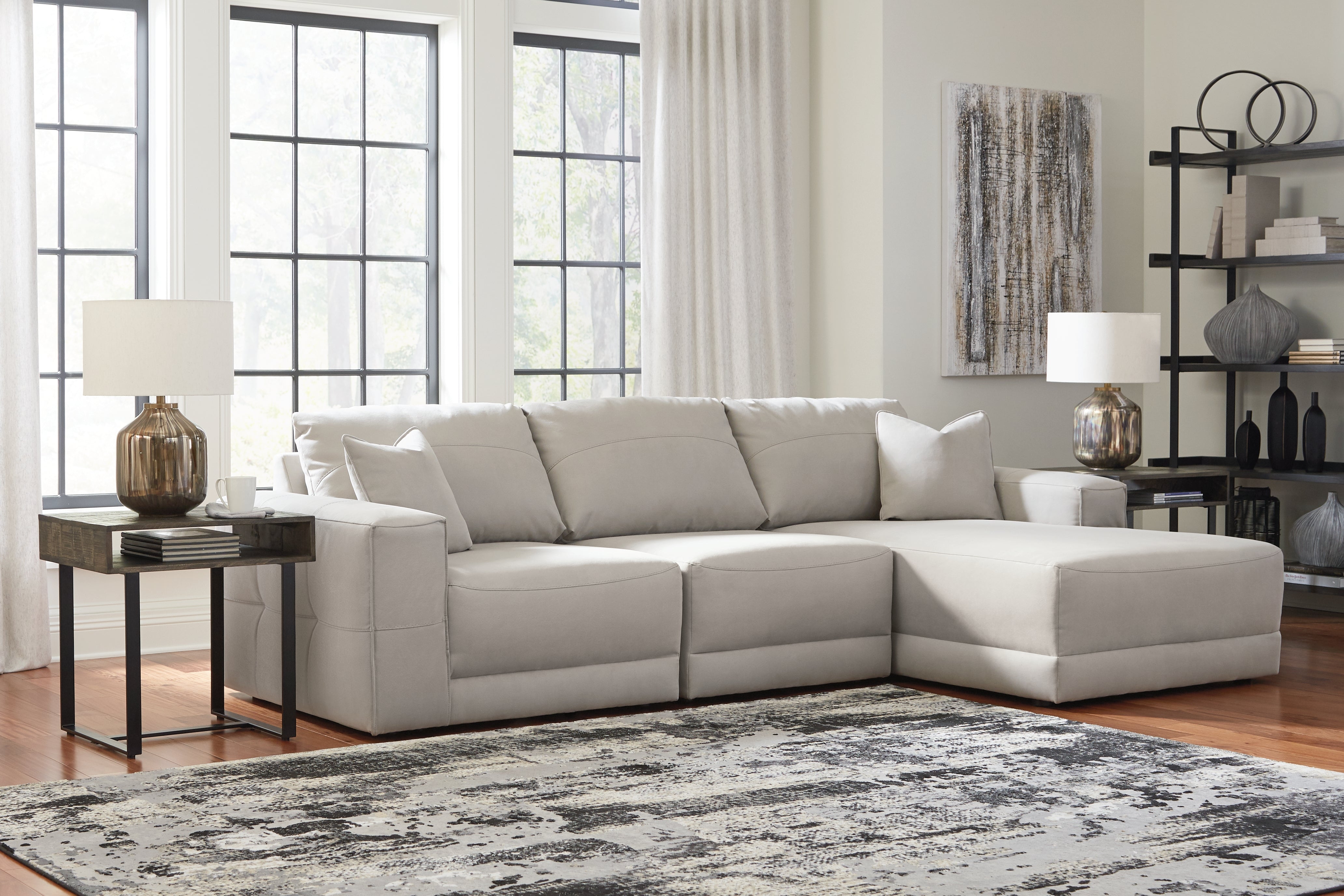 Hoover Furniture Outlet - Ashley Furniture - Next-Gen Gaucho 3-Piece Sectional Sofa with Chaise - RAF 3-Piece Sectional Sofa with Chaise - 18304S2