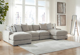 Hoover Furniture Outlet - Ashley Furniture - Aslan Court 4-Piece Sofa Pit Sectional - RAF 4-Piece Sofa Pit Sectional - 20305S5