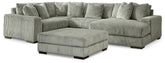 Hoover Furniture Outlet - Ashley Furniture - Lindyn 4-Piece Sectional with Chaise and Oversized Accent Ottoman - 4-Piece Sectional with Chaise and Oversized Accent Ottoman - 21105U12