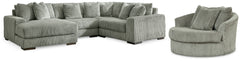 Hoover Furniture Outlet - Ashley Furniture - Lindyn 4-Piece Sectionals with Chair - 4-Piece Sectionals with Chair - 21105U4