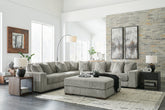 Hoover Furniture Outlet - Ashley Furniture - Lindyn 5-Piece Sectional and Ottoman - 5-Piece Sectional and Ottoman - 21105U2