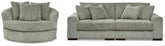 Hoover Furniture Outlet - Ashley Furniture - Lindyn 2-Piece Sectional Sofa and Oversized Swivel Accent Chair - 2-Piece Sectional Sofa and Oversized Swivel Accent Chair - 21105U3