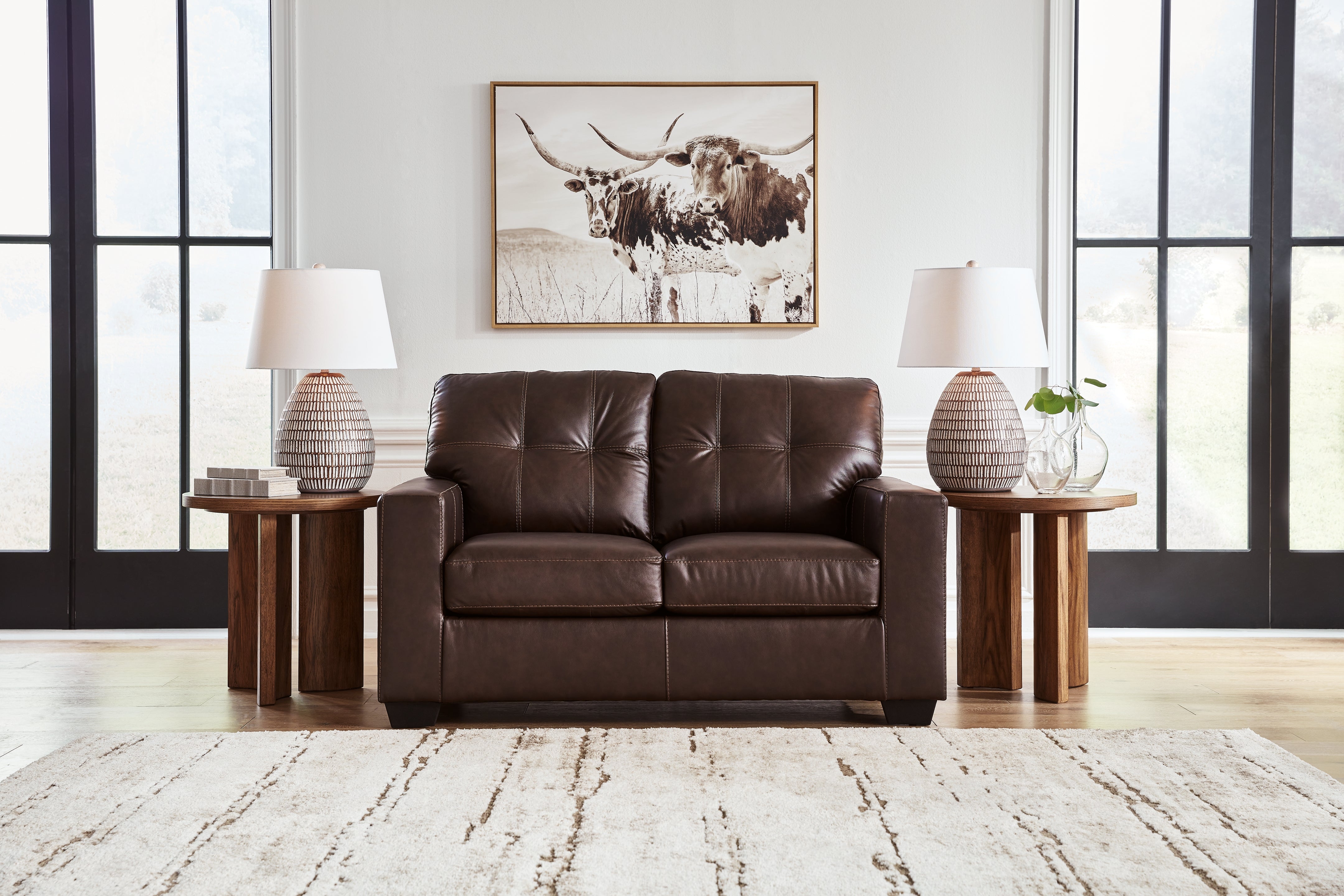 Hoover Furniture Outlet - Ashley Furniture - Santorine Loveseat - Loveseat - 2170635