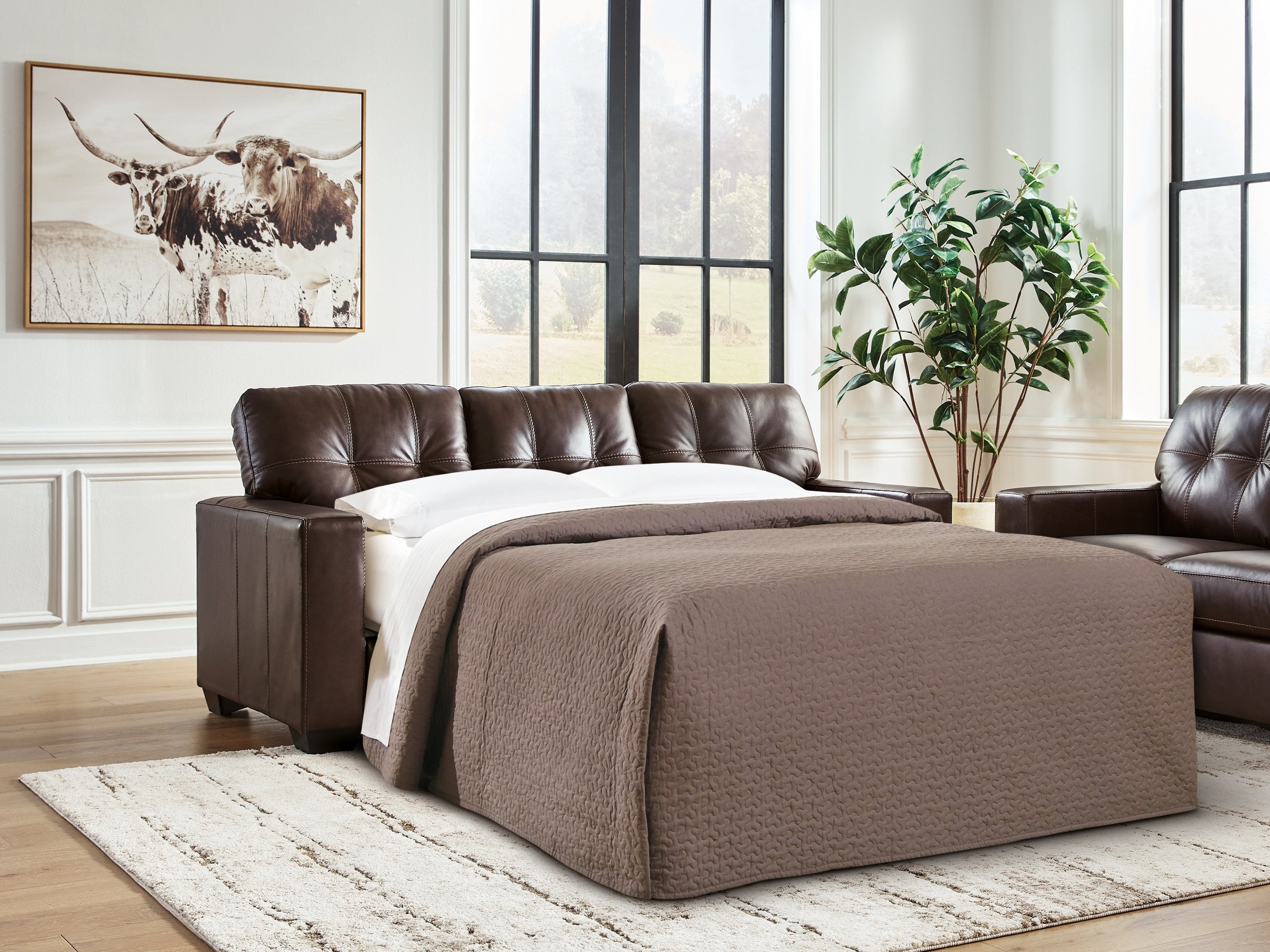 Hoover Furniture Outlet - Ashley Furniture - Santorine Queen Sofa Sleeper - Queen Sofa Sleeper - 2170639