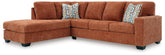 Hoover Furniture Outlet - Ashley Furniture - Aviemore 2-Piece Sectional with Chaise - RAF 2-Piece Sectional with Chaise / Ink - 24303S1