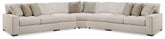 Hoover Furniture Outlet - Ashley Furniture - Ballyton 5-Piece Sectional - RAF 5-Piece Sectional - 25102S3