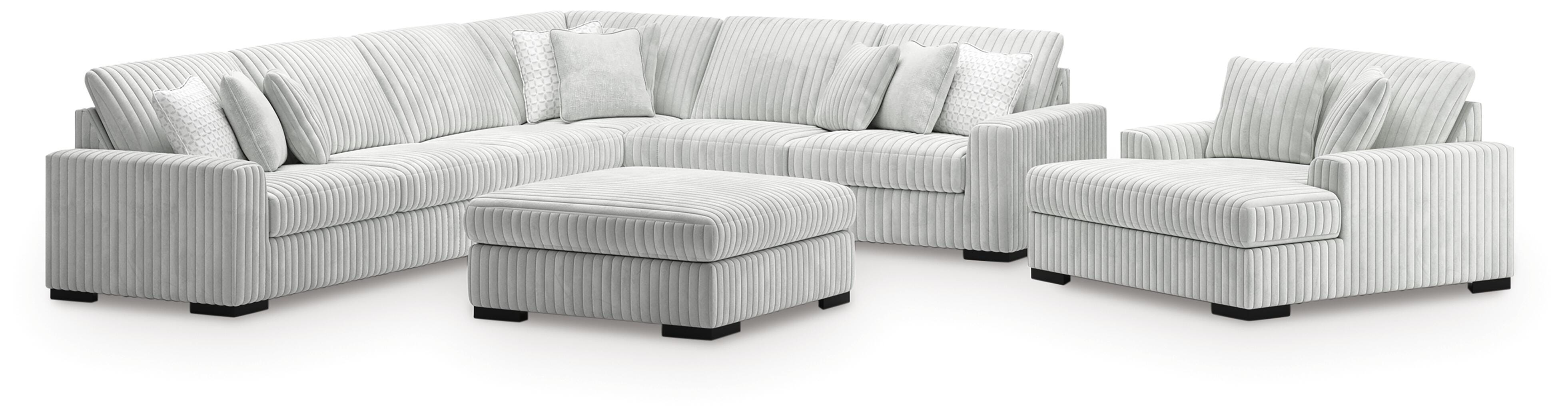 Hoover Furniture Outlet - Ashley Furniture - Stupendous 4-Piece Sectional, Oversized Chaise and Ottoman - 4-Piece Sectional, Oversized Chaise and Ottoman - 25903U1