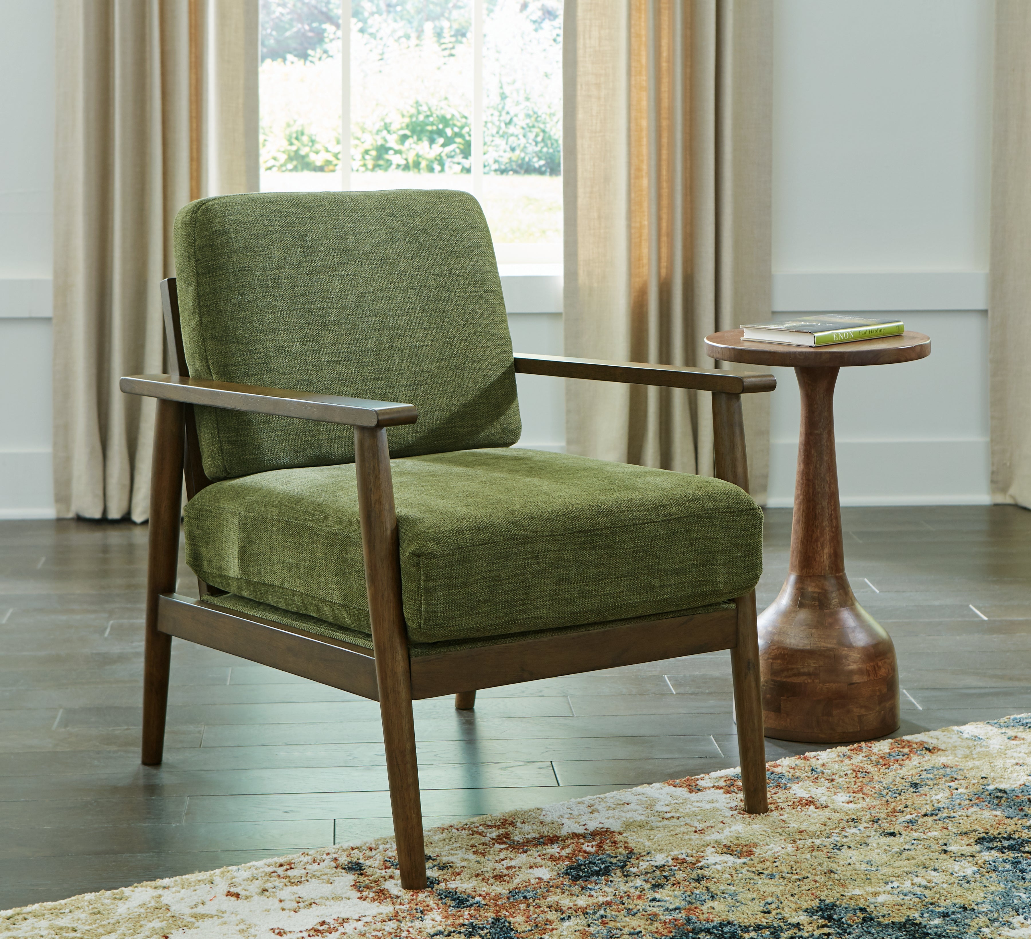 Hoover Furniture Outlet - Ashley Furniture - Bixler Showood Accent Chair - Showood Accent Chair - 2610760