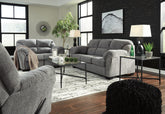 Hoover Furniture Outlet - Ashley Furniture - Allmaxx Sofa, Loveseat and Recliner - Sofa, Loveseat and Recliner - 28105U2