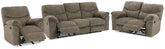 Hoover Furniture Outlet - Ashley Furniture - Alphons Reclining Sofa, Loveseat and Recliner - Reclining Sofa, Loveseat and Recliner - 28201U2
