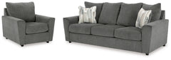Hoover Furniture Outlet - Ashley Furniture - Stairatt Sofa and Chair - Sofa and Chair - 28502U3