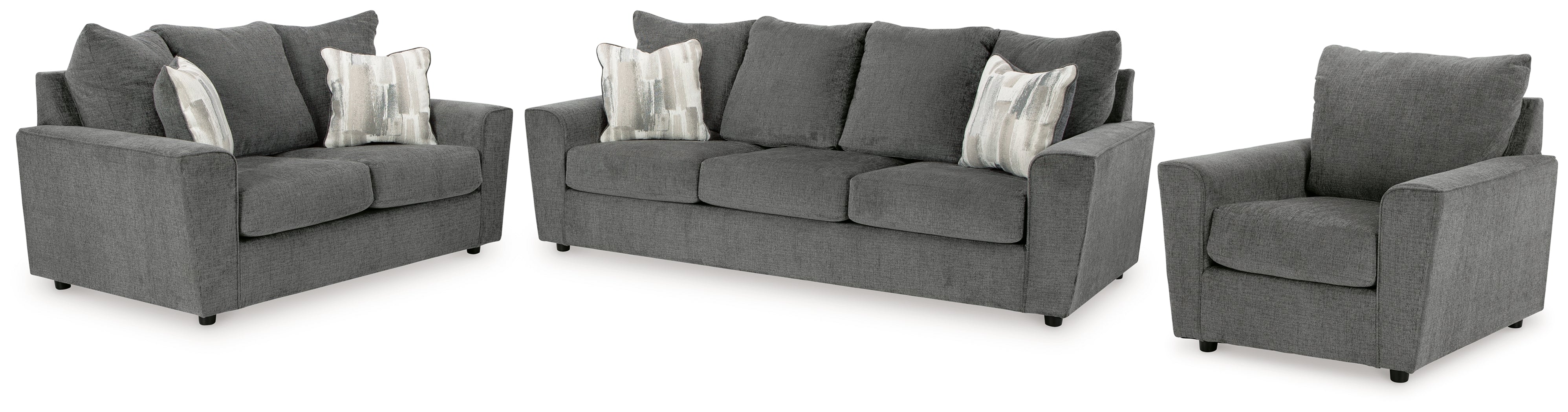 Hoover Furniture Outlet - Ashley Furniture - Stairatt Sofa, Loveseat and Chair - Sofa, Loveseat and Chair - 28502U5