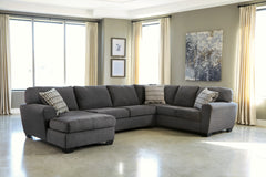 Hoover Furniture Outlet - Ashley Furniture - Ambee 3-Piece Sectional with Chaise - RAF 3-Piece Sectional with Chaise - 28620S1