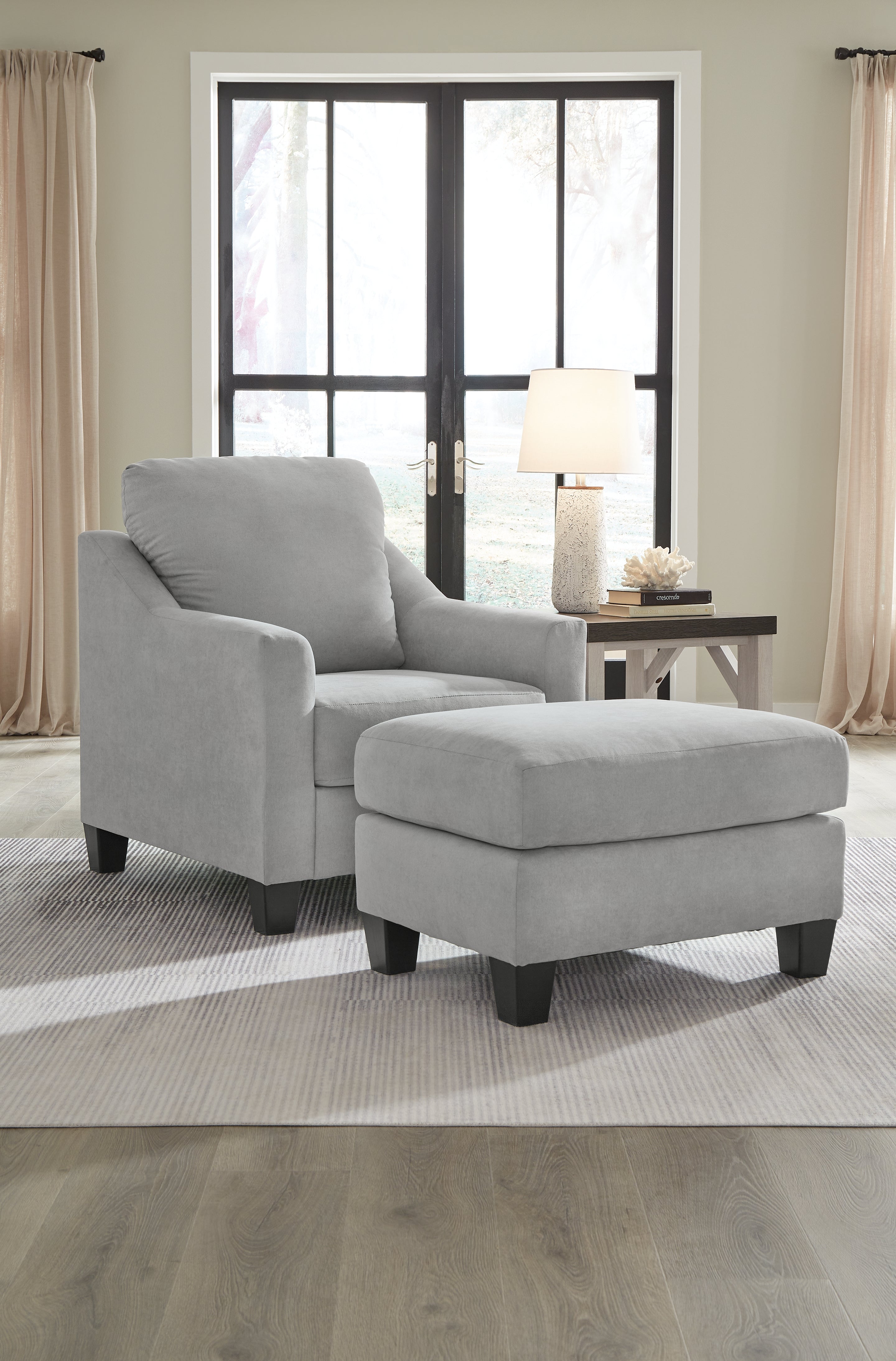 Hoover Furniture Outlet - Ashley Furniture - Adlai Chair and Ottoman - Chair and Ottoman - 30103U1