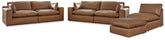 Hoover Furniture Outlet - Ashley Furniture - Emilia 3-Piece Sectional Sofa, 2-Piece Sectional Loveseat and Ottoman - 3-Piece Sectional Sofa, 2-Piece Sectional Loveseat and Ottoman - 30901U3