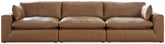 Hoover Furniture Outlet - Ashley Furniture - Emilia 3-Piece Sectional Sofa - RAF 3-Piece Sectional Sofa / Caramel - 30901S2