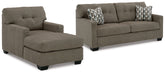 Hoover Furniture Outlet - Ashley Furniture - Mahoney Full Sofa Sleeper and Chaise - Full Sofa Sleeper and Chaise - 31005U3