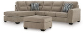 Hoover Furniture Outlet - Ashley Furniture - Olten 2-Piece Sectional with Chaise and Ottoman - 2-Piece Sectional with Chaise and Ottoman - 31304U2