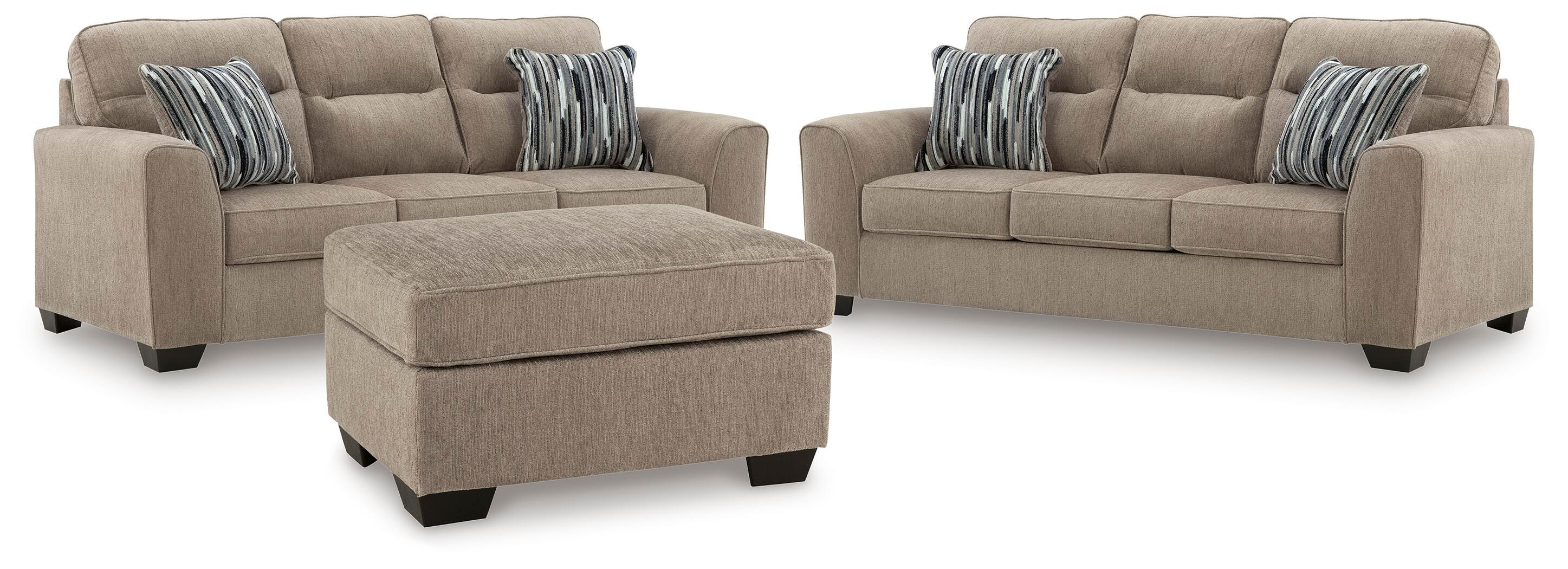 Hoover Furniture Outlet - Ashley Furniture - Olten 2 Sofas and Ottoman - 2 Sofas and Ottoman - 31304U3