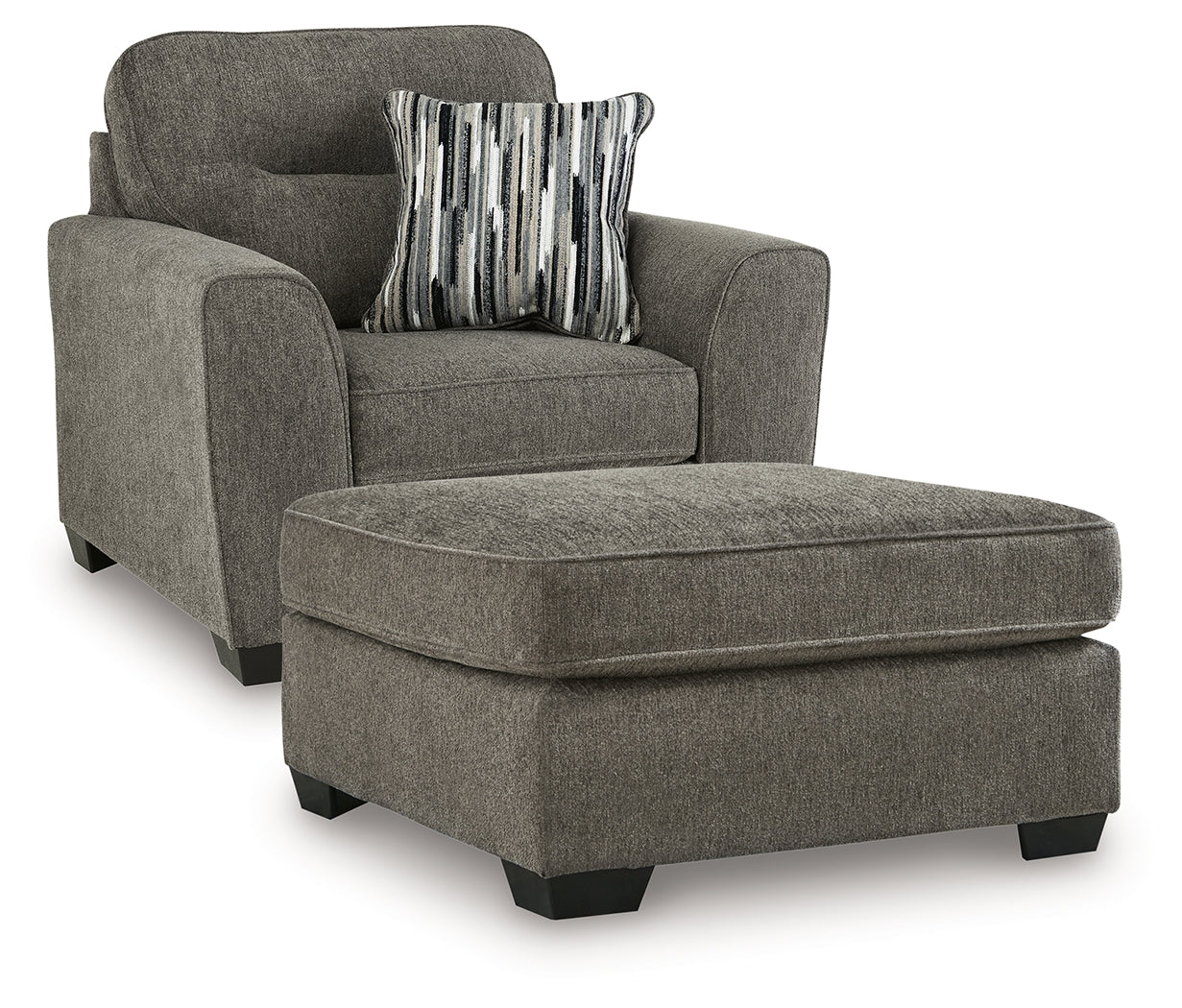 Hoover Furniture Outlet - Ashley Furniture - Olten Oversized Chair and Accent Ottoman - Oversized Chair and Accent Ottoman - 31305U2