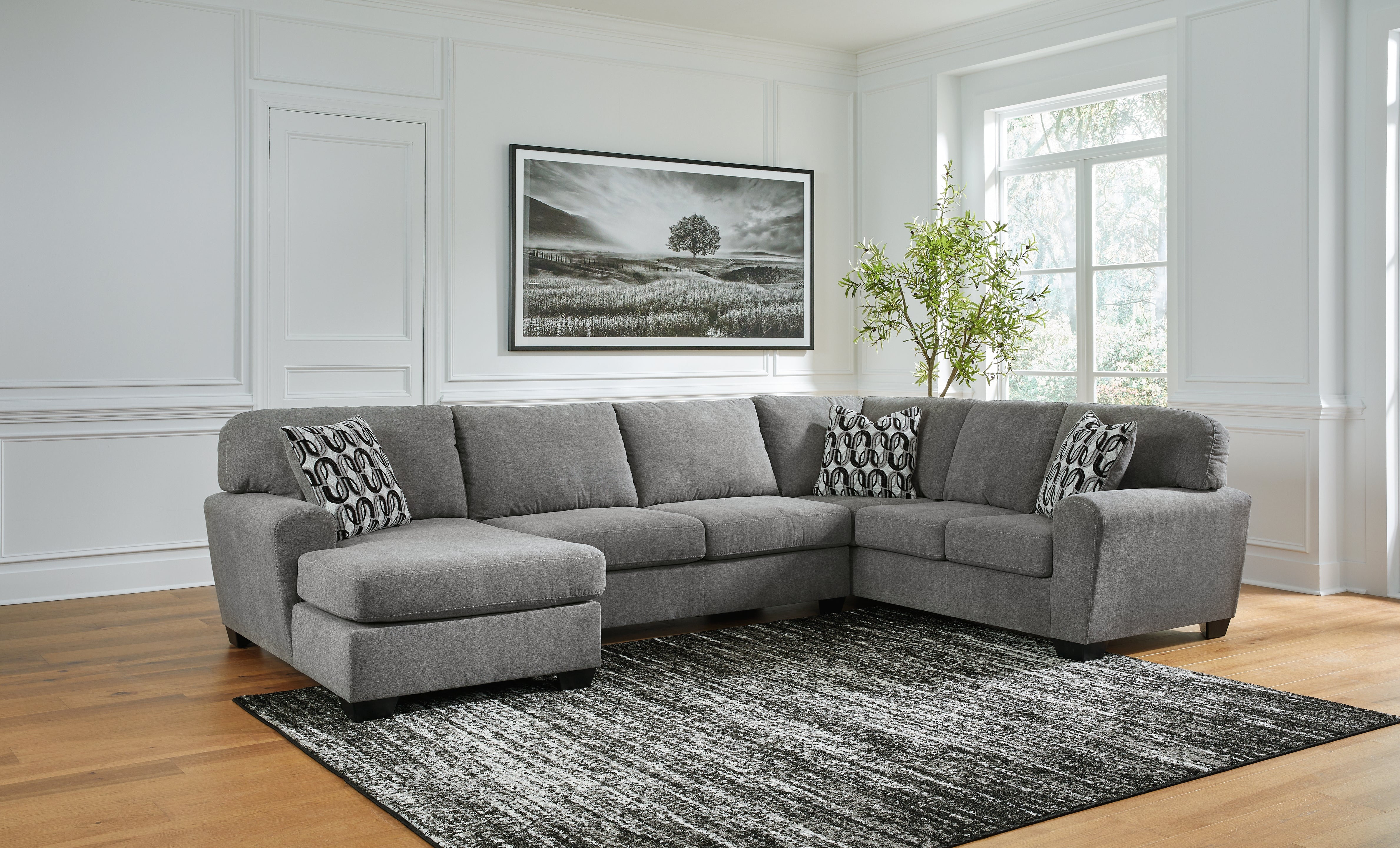 Hoover Furniture Outlet - Ashley Furniture - Birkdale Court 3-Piece Sectional with Chaise - RAF 3-Piece Sectional with Chaise - 32402S1