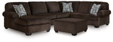 Hoover Furniture Outlet - Ashley Furniture - Kimlee 3-Piece Sectional and Ottoman - 3-Piece Sectional and Ottoman - PC35603U1
