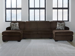 Hoover Furniture Outlet - Ashley Furniture - Kimlee 3-Piece Sectional with Double Chaise - RAF 3-Piece Sectional with Double Chaise - PC35603S3