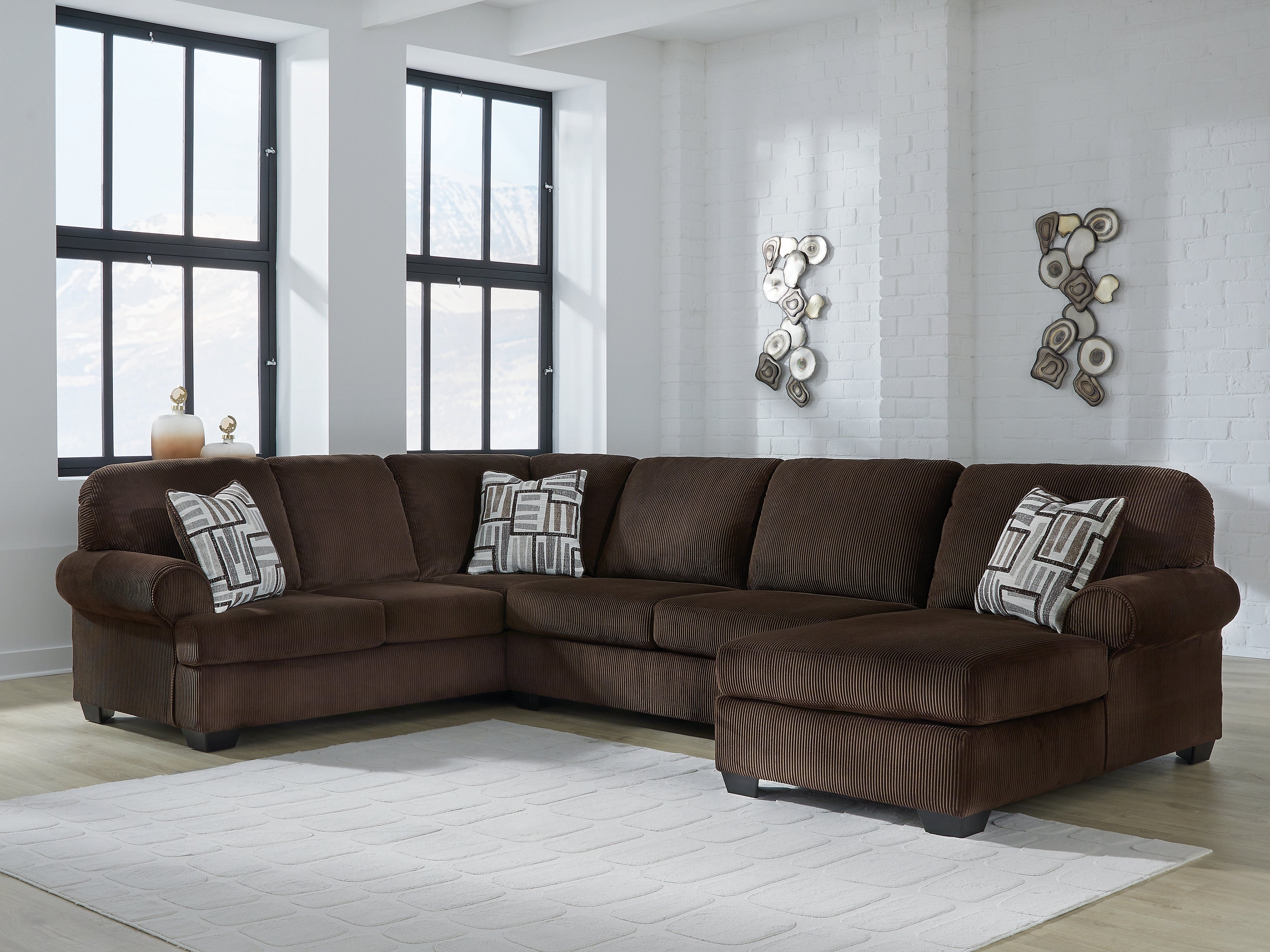 Hoover Furniture Outlet - Ashley Furniture - Kimlee 3-Piece Sectional with Chaise - LAF 3-Piece Sectional with Chaise - PC35603S2