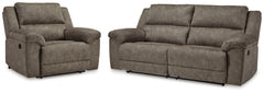 Hoover Furniture Outlet - Ashley Furniture - Laresview Reclining Sofa and Oversized Recliner - Reclining Sofa and Oversized Recliner - 37203U3