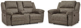 Hoover Furniture Outlet - Ashley Furniture - Laresview Reclining Loveseat and Oversized Recliner - Reclining Loveseat and Oversized Recliner - 37203U2