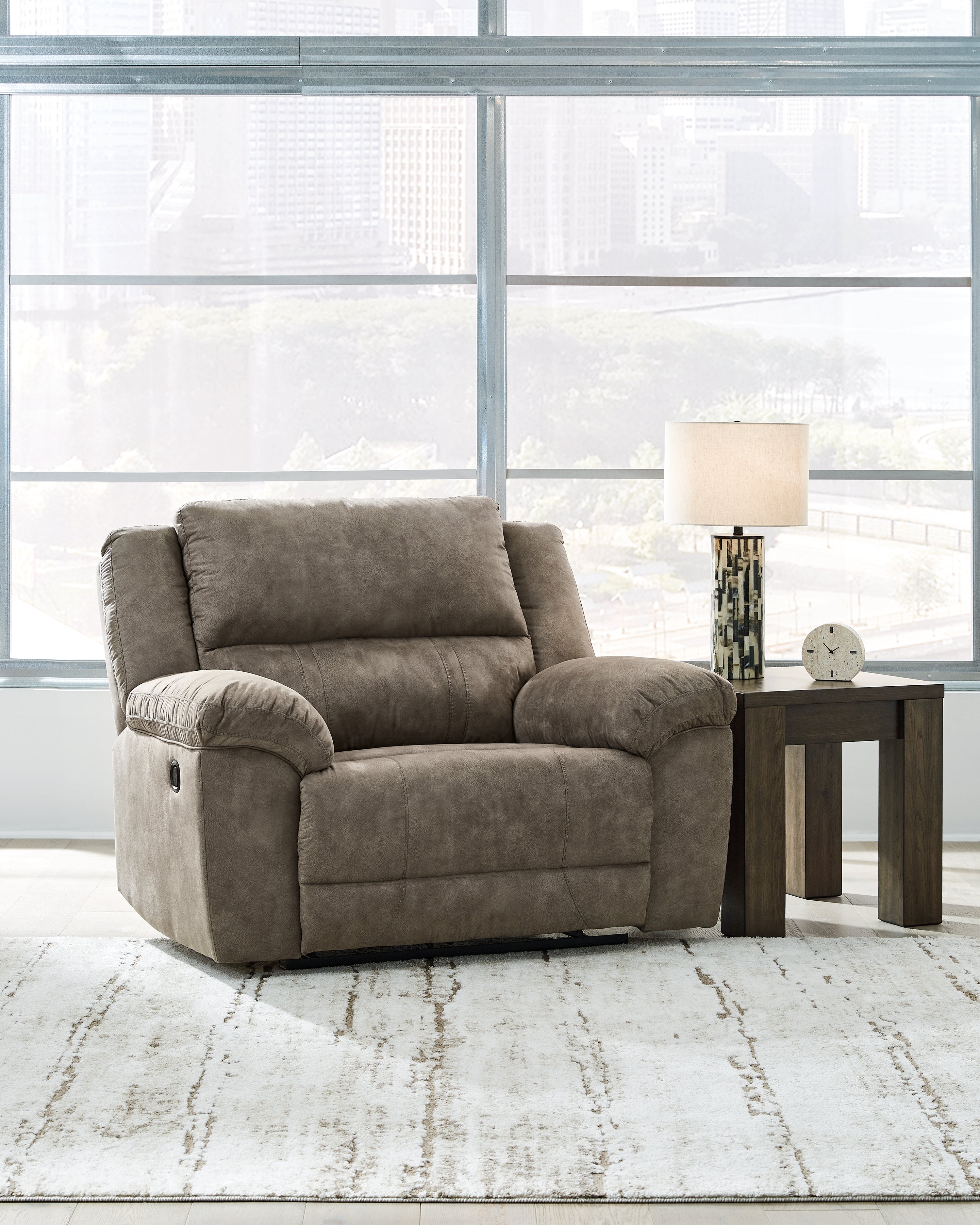 Hoover Furniture Outlet - Ashley Furniture - Laresview Oversized Recliner - Zero Wall Wide Seat Recliner - 3720352