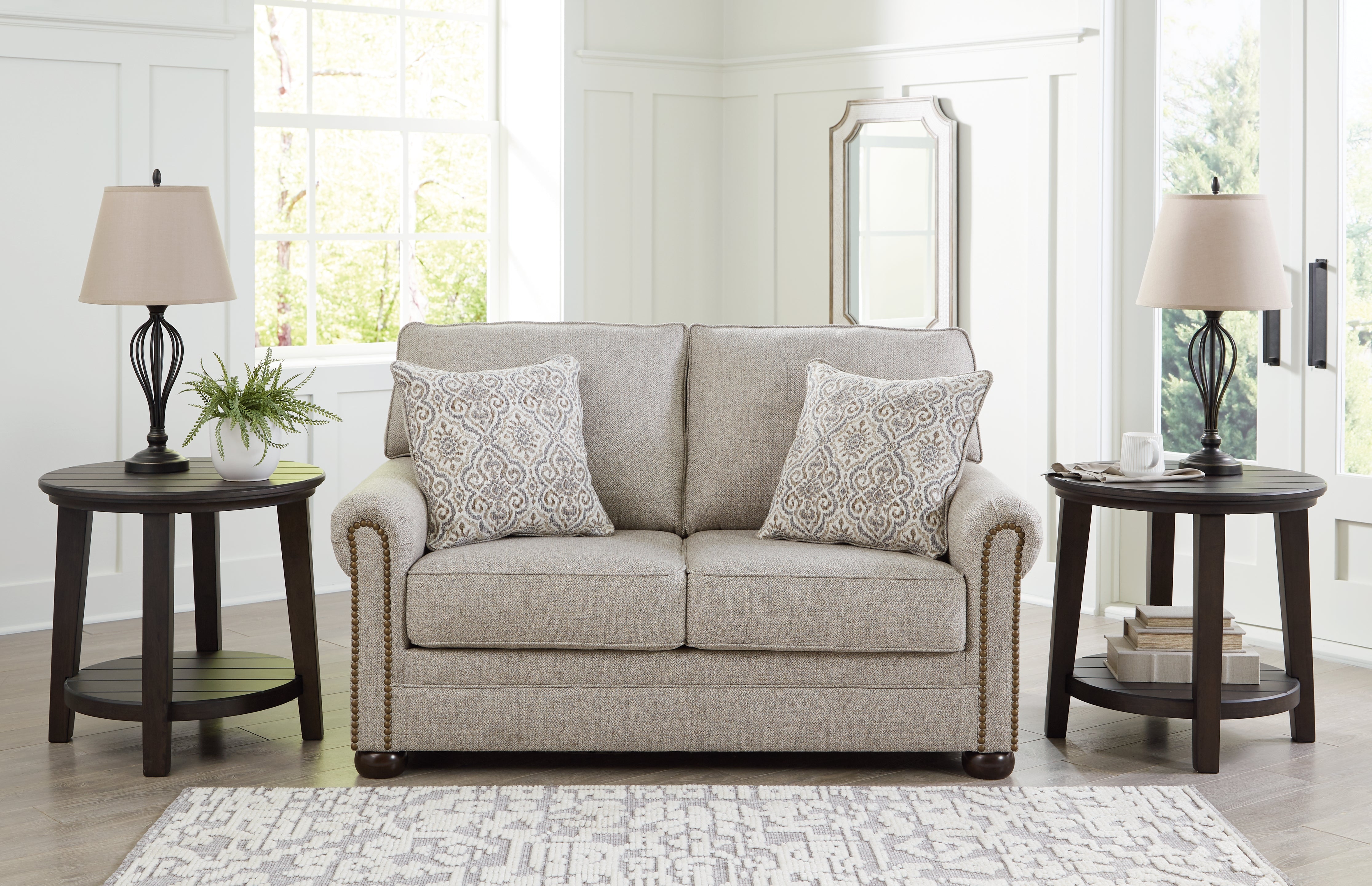 Hoover Furniture Outlet - Ashley Furniture - Gaelon Loveseat - Loveseat - 3730735