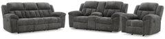 Hoover Furniture Outlet - Ashley Furniture - Frohn Reclining Sofa, Loveseat and Recliner - Reclining Sofa, Loveseat and Recliner - 37406U4