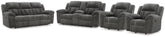 Hoover Furniture Outlet - Ashley Furniture - Frohn Reclining Sofa and Loveseat and 2 Recliners - Reclining Sofa and Loveseat and 2 Recliners - 37406U6