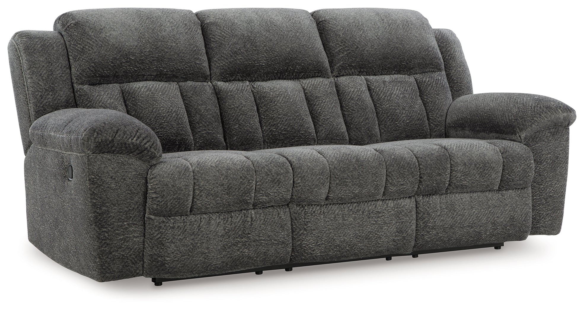 Hoover Furniture Outlet - Ashley Furniture - Frohn Reclining Sofa - Reclining Sofa / Graphite - 3740688