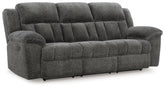 Hoover Furniture Outlet - Ashley Furniture - Frohn Reclining Sofa - Reclining Sofa / Graphite - 3740688
