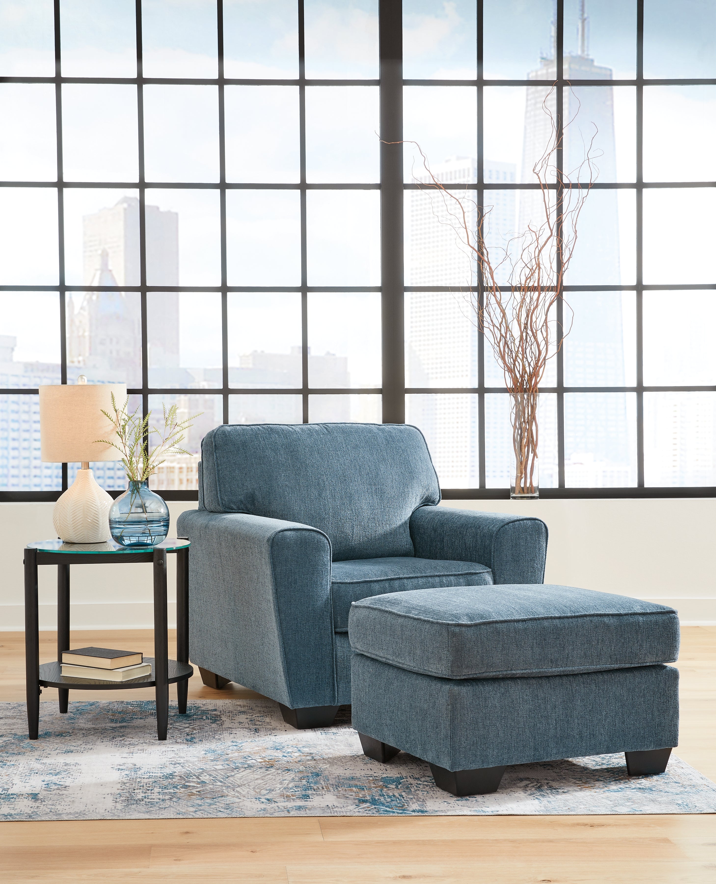 Hoover Furniture Outlet - Ashley Furniture - Cashton Chair and Ottoman - Chair and Ottoman - 40605U2