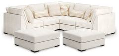 Hoover Furniture Outlet - Ashley Furniture - Donelson Creek 5-Piece Sectional and 2 Oversized Ottomans - 5-Piece Sectional and 2 Oversized Ottomans - 48002U4