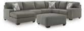 Hoover Furniture Outlet - Ashley Furniture - Clarington 3-Piece Sectional and Oversized Ottoman - 3-Piece Sectional and Oversized Ottoman - PC48405U1