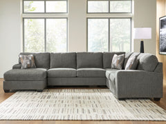 Hoover Furniture Outlet - Ashley Furniture - Clarington 3-Piece Sleeper Sectional with Chaise - RAF 3-Piece Sleeper Sectional with Chaise - PC48405S5