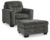Hoover Furniture Outlet - Ashley Furniture - Lonoke Chair and Ottoman - Chair and Ottoman - 50504U12