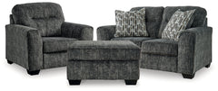 Hoover Furniture Outlet - Ashley Furniture - Lonoke Loveseat, Oversized Chair and Ottoman - Loveseat, Oversized Chair and Ottoman - 50504U10